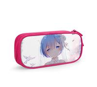 QNSZWDGE Cute Rem Re Zero D Pencil Case Custom Print Pink