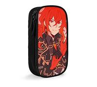 QNSZWDGE Diluc Genshin Impact Large Capacity Pen Pouch Black