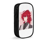 QNSZWDGE Diluc Genshin Impact Large Capacity Pen Pouch Black