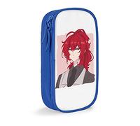 QNSZWDGE Diluc Genshin Impact Large Capacity Pen Pouch Blue