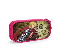 QNSZWDGE Edward Elric Pink Custom Print Pencil Case