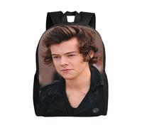 QNSZWDGE Harry Styles Backpack for Students, Lightweight and Stylish Satchel, Waterproof Book Bag with Adjustable Shoulder Strap