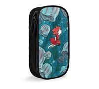 QNSZWDGE Hayao Miyazaki Ponyo D Custom Print Pencil Case Black
