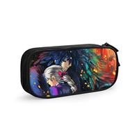 QNSZWDGE Howl's Moving Castle Black Pencil Case