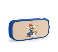 QNSZWDGE Kiki Hayao Miyazaki Custom Print Pencil Case Blue