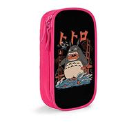 QNSZWDGE My Neighbor Totoro The Neighbors Attack Pink Pencil Case