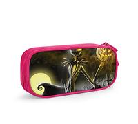 QNSZWDGE Nightmare Before Christmas Pencil Case Pen Bag Pink