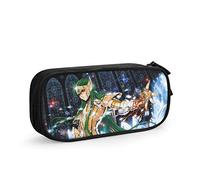 QNSZWDGE Saint Camus Aquarius Gold Pencil Case Black