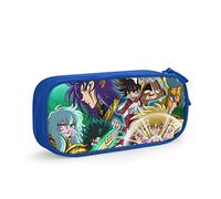 QNSZWDGE Saint Seiya Anime Blue Pencil Case