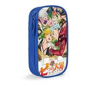 QNSZWDGE The Seven Deadly Sins Pencil Case D Custom Print Blue