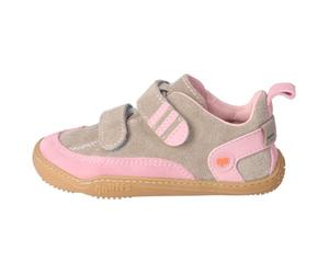 qnuffs - Kid's Ahorn Leather - Barefoot shoes size 32, sand/pink