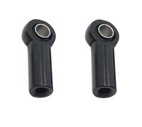 QOAKSDY Front Rear Drive Shaft 2x Metal M3 Link Rod End Joint 3MM Ball Head Hole L 4 5MM For rc Car Truck Upgrade Part Spare(Black)