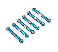 QOAKSDY Front Rear Drive Shaft For A949 For A959 A969 A979 K929 1/18 rc Car Upgrade 6Pcs Adjustable Metal Linkage Pull Rod Front/Rear Servo Link