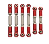 QOAKSDY Front Rear Drive Shaft For Arrma For Granite For SENTON For VORTEKS For Typhon For Big For Rock 1/10 rc Car Parts Metal Tie Rods Linkage Links Set(Red)