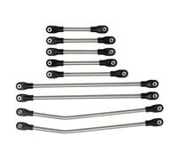 QOAKSDY Front Rear Drive Shaft For Axial For SCX10 For Capra For LCG For Rails 1/10 RC Crawler Chassis Kit Girder Frame Steel Linkage Link Rod Pull