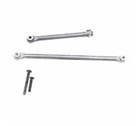 QOAKSDY Front Rear Drive Shaft For Axial For UTB18 For Capra 1/18 RC Crawler Car Upgrade Parts Metal Steering Rods Linkage Tie Link Pull Rod(White)