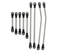 QOAKSDY Front Rear Drive Shaft For Axial SCX10 For LCG For Capra 1/10 RC Crawler Rails Chassis Kit Girder Frame Steel Linkage Link Rod Pull