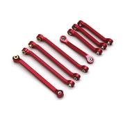 QOAKSDY Front Rear Drive Shaft For FMS For EAZYRC For Rochobby For MOGRICH 1/18 rc Car Upgrades Parts Accessories Metal Chassis Linkage Link Rod Pull(Red)