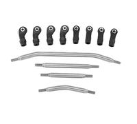 QOAKSDY Front Rear Drive Shaft For Redcat For GEN8 1/10 RC Crawler Car Upgrade Accessory 6Mm M4 Steel Steering Link Rod Linkage Kit Links