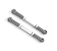 QOAKSDY Front Rear Drive Shaft For SLASH 1/16 RC Upgrade Part Aluminum Alloy Wheelbase Rc Steering Link Rod Set 2x(Gray)