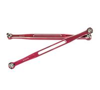 QOAKSDY Front Rear Drive Shaft For TRAXXAS For X-MAXX For WideMaxx 8S 1/6 rc Car Upgrade Parts 2pcs Metal Toe Links 202.5mm Link Rod Linkage(Red)