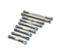 QOAKSDY Front Rear Drive Shaft For Wltoys 12429 Metal Front Rear Tie Rod Linkage Servo Link Steering Set 1/12 rc Car Upgrades Parts Accessories(Gray)