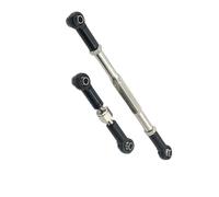 QOAKSDY Front Rear Drive Shaft For WPL C14 B1 B14 B16 B24 B26 Steering Tie Rod Set For 1/16 rc Car Crawler Part 2pcs Metal Linkage Servo Link(Black)