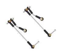 QOAKSDY Front Rear Drive Shaft For WPL C14 C24 C34 B1 B14 B24 B16 B36 2 Set Steering Link Servo Rod Linkage 1/16 rc Car Spare Parts