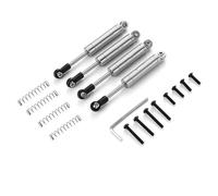 QOAKSDY RC Car Accessories For Axial For UTB18 For Capra 1/18 RC Parts Trail For Buggy Aluminum Front/Rear Built For Spring Shock Absorber Damper(Silver)