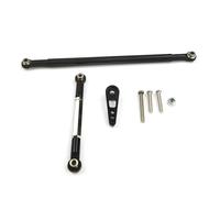 QOAKSDY RC Car Accessories For MN MN86K MN86KS 1/12 rc Car Upgrade Parts Adjustable Steering Linkage Servo Tie Rod Arm(Black)