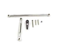 QOAKSDY RC Car Accessories For MN MN86K MN86KS 1/12 rc Car Upgrade Parts Adjustable Steering Linkage Servo Tie Rod Arm(Silver)