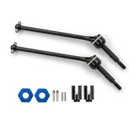 QOAKSDY RC Car Accessories For Traxxas For Slash For Rustler For Hoss For Stampede For VXL 2WD 1/10 rc Car Parts 2Pcs Steel Rear Drive Shaft Driveshafts
