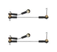 QOAKSDY RC Car Accessories For WPL C14 C24 C34 B1 B14 B24 B16 B36 1/16 rc Car Spare Parts 2 Set Steering Link Servo Rod Linkage