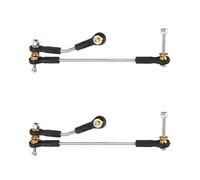 QOAKSDY RC Car Accessories For WPL C14 C24 C34 B1 B14 B24 B16 B36 1/16 rc Car Spare Parts 2 Set Steering Link Servo Rod Linkage