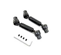 QOAKSDY RC Car Accessories For WPL C14 C24 D12 B14 B24 B16 B36 For MN D90 For MN98 For MN99S rc Car Upgrades Parts Metal Drive Shaft Driveshaft CVD(Black,4x4)