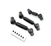 QOAKSDY RC Car Accessories For WPL C14 C24 D12 B14 B24 B16 B36 For MN D90 For MN98 For MN99S rc Car Upgrades Parts Metal Drive Shaft Driveshaft CVD(Black,6x6)