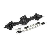 QOAKSDY RC Car Front Rear Axle For SCX10 II For Element For Enduro CC01 1/10 RC Crawler Integrated CNC Aluminum Front Rear Axle Upgrade Parts(Black,Front)