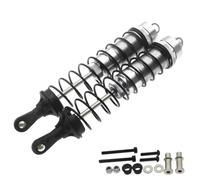 QOAKSDY RC Car Shock Absorber For 1/10 Rc Car Upgrade Modification Replacement Accessories Parts 2pcs Aluminum Alloy Rear Shock Absorbers(Silver)