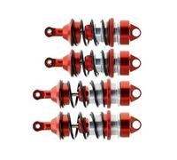 QOAKSDY RC Car Shock Absorber For ARRMA 6S For BLX For Infraction For Felony For Roller 1/7 rc Car Upgrades Accessories 4pcs Metal Shock Absorber Damper(Red)