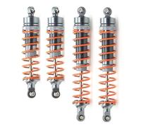 QOAKSDY RC Car Shock Absorber For ARRMA For GRANITE For BIG For ROCK For Crew 1/10 rc Car Parts 4Pcs Metal Front Rear Shock Absorber For Spring Damper(Silver)