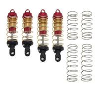 QOAKSDY RC Car Shock Absorber For Arrma For SENTON For Granite For Typhon For Big For Rock 1/10 rc Car Parts 4Pcs Metal Front Rear Shock Absorber Damper(Red)