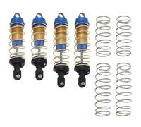 QOAKSDY RC Car Shock Absorber For Arrma For SENTON For Granite For Typhon For Big For Rock 1/10 rc Car Parts 4Pcs Metal Front Rear Shock Absorber Damper(Blue)