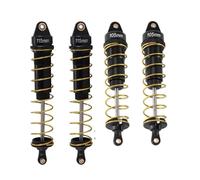 QOAKSDY RC Car Shock Absorber For Arrma For SENTON For Granite For Typhon For Big For Rock 4X4 For BLX 4Pcs Metal Shock Absorber 1/10 rc Car Upgrade Parts(Black)
