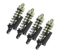 QOAKSDY RC Car Shock Absorber For Axial SCX10 For TRAXXAS For TRX4 For Redcat Gen8 4pcs 90mm Aluminum Alloy Shock Absorber Oil Damper 1/10 RC Crawler Car(Green)