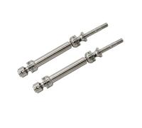 QOAKSDY RC Car Transmission Shaft For Traxxas For Slash 4x4 2WD For Rustler For Stampede For Hoss 1/10 RC Metal Front Rear Drive Shaft CVD Driveshaft(Silver,Rear)