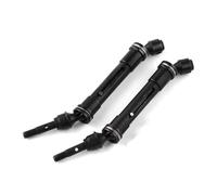 QOAKSDY RC Car Transmission Shaft For Traxxas For Slash 4X4 For Rustler For Stampede For VXL 1/10 RC Car Steel Front And Rear Driveshaft CVD Assembly(Black,Front)