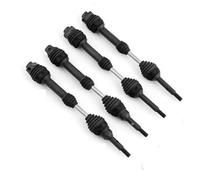 QOAKSDY RC Car Transmission Shaft For Traxxas For Slash For Rustler For Hoss For Stampede VXL 4X4 1/10 rc Car Steel Front And Rear Drive Shaft Driveshaft CVD(Black)