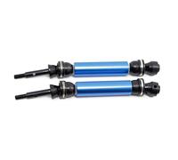 QOAKSDY RC Car Transmission Shaft For Traxxas For Slash For Rustler For Stampede For Hoss For VXL 4X4 2WD 1/10 rc Car Parts 2Pcs Metal Rear Drive Shaft CVD