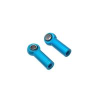 QOAKSDY RC Car Upgrade Parts 2PCS RC Parts Metal Upgrade Positive Thread Reverse Length 18mm Hole 3mm Thickness 4.5mm Tie Rod Ball Buckle Modified(Blue)