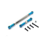 QOAKSDY RC Car Upgrade Parts For MN D90 D99 FJ-45 1/12 rc cars Crawler Upgrades Parts Metal Adjustable Steering Linkage Servo Link Pull Rod Turnbuckle(Blue)